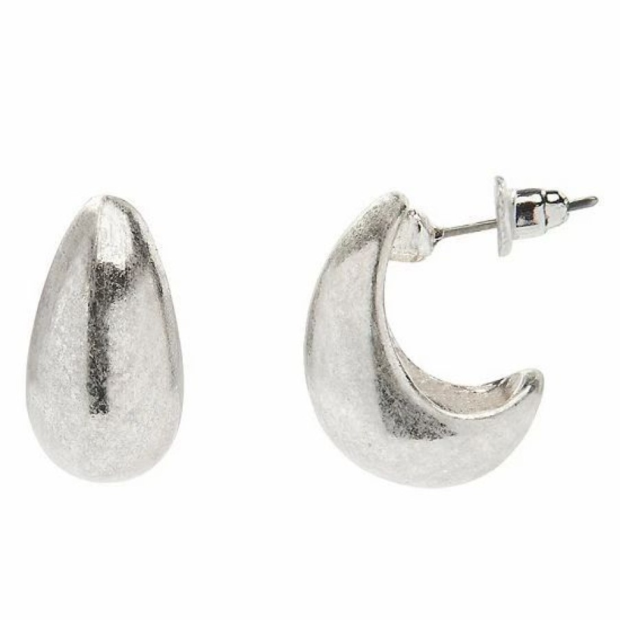 Womens * | Sonoma Goods For Life Chunky Mini J Hoop Earrings