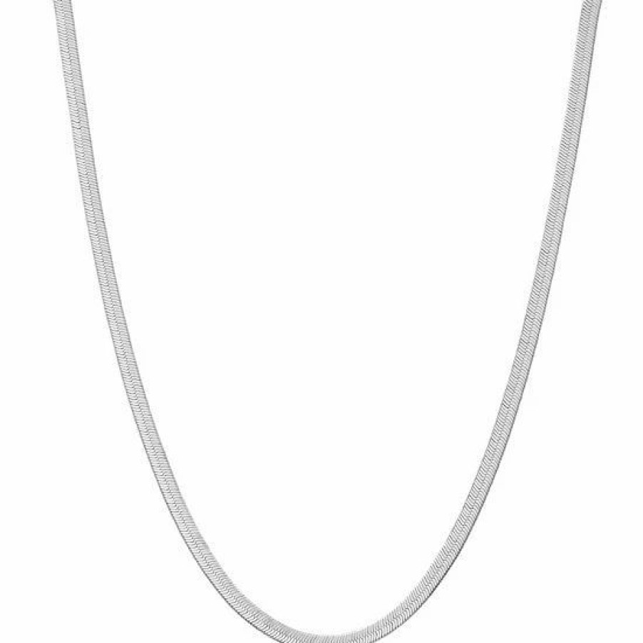 Womens * | Sonoma Goods For Life 18 Herringbone Chain Necklace