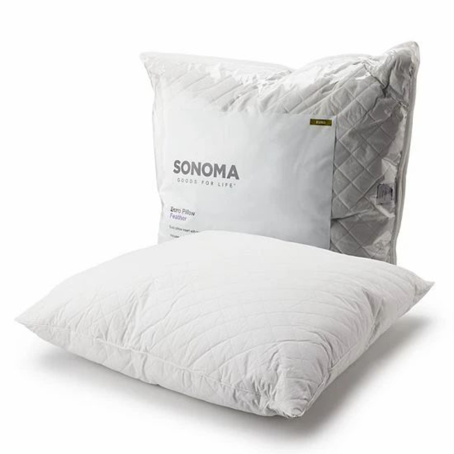 Bed & Bath * | Sonoma Goods For Life Feather Filled Euro Pillow