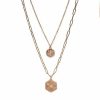 Womens * | Sonoma Goods For Life 2 Row Double Pendant Nickel Free Chain Necklace