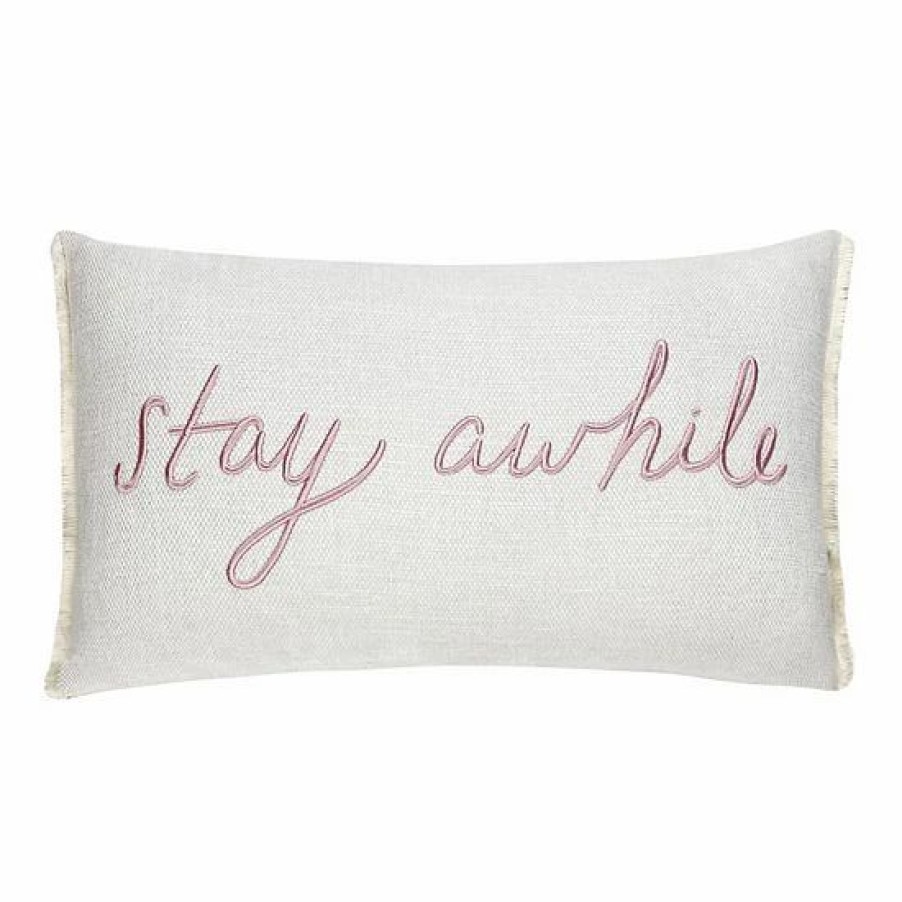 Home Decor * | Sonoma Goods For Life Ivory Stay Awhile Pillow 12 20