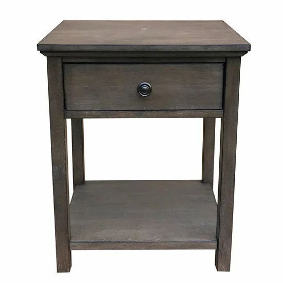 Furniture * | Sonoma Goods For Life Canton End Table Gray Brown