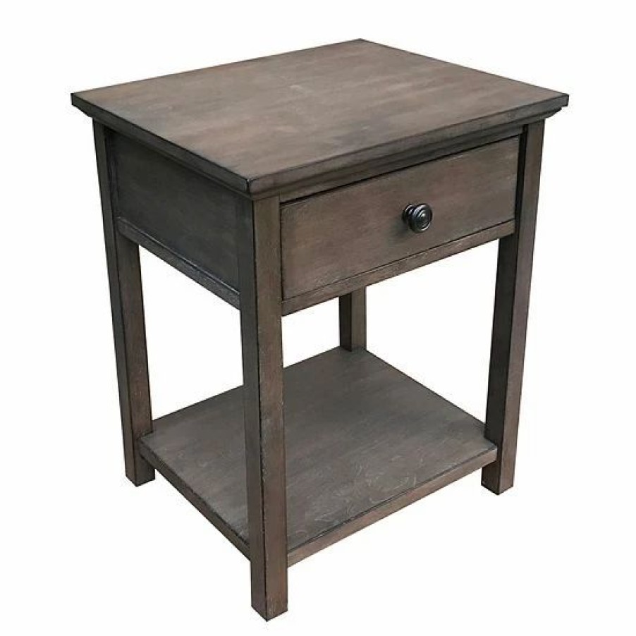 Furniture * | Sonoma Goods For Life Canton End Table Gray Brown