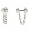 Womens * | Sonoma Goods For Life Button Post With Chain Earrings