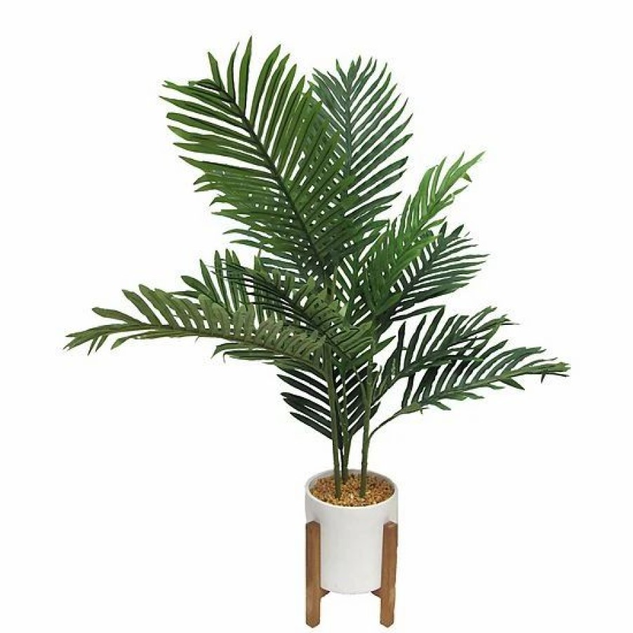 Home Decor * | Sonoma Goods For Life Faux Palm In Pot With Stand