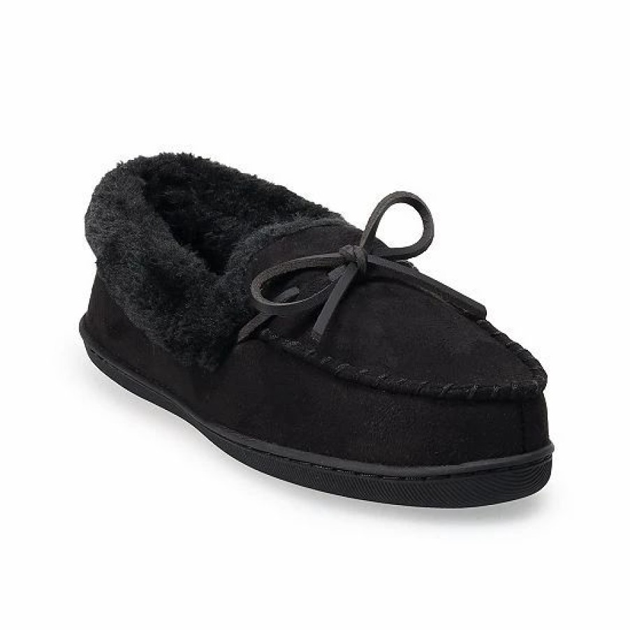 Womens * | Women'S Sonoma Goods For Life Sustainable Faux Suede Moccasin Slippers