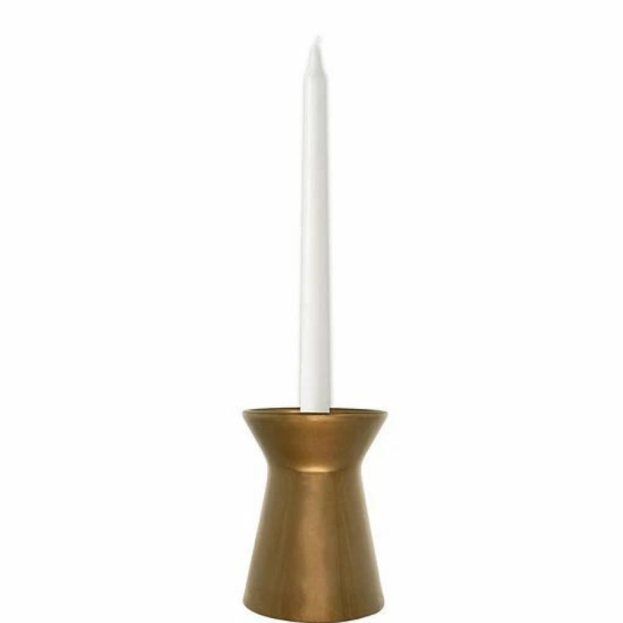 Home Decor * | Sonoma Goods For Life 5 Antique Metallic Bronze Pillar Candle Holder