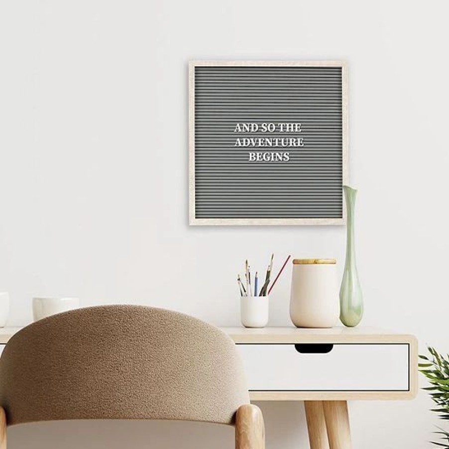 Home Decor * | Sonoma Goods For Life 12 X 12 Letterboard Gray Slates With White Frame