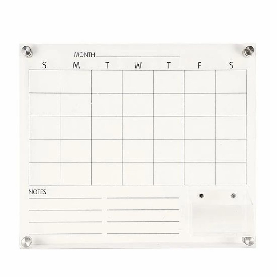 Home Decor * | Sonoma Goods For Life Acrylic Month Calendar With Small Shelf