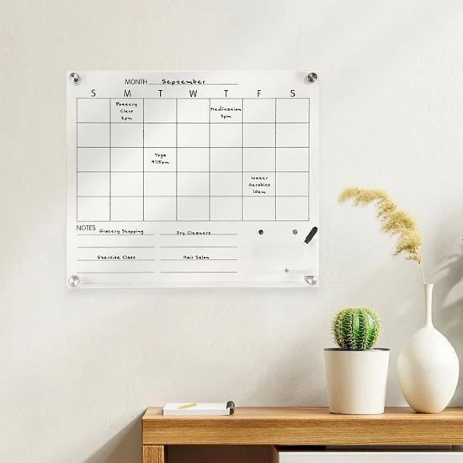 Home Decor * | Sonoma Goods For Life Acrylic Month Calendar With Small Shelf