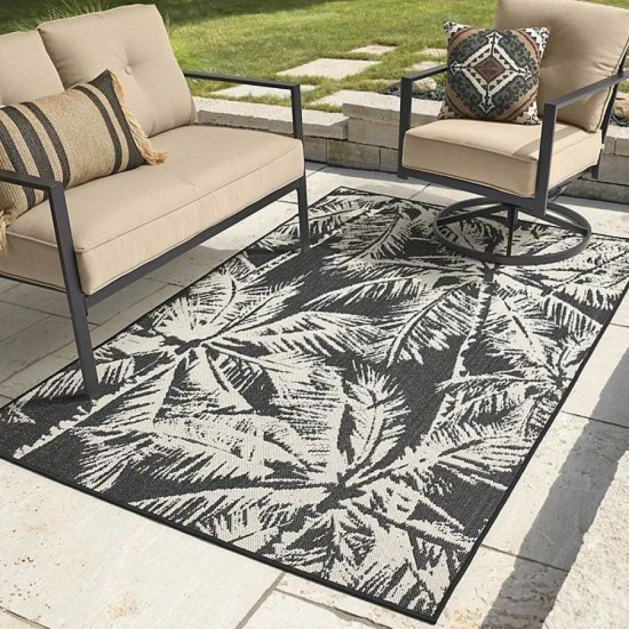 Home Decor * | Sonoma Goods For Life Indoor Outdoor Palm Area Rug Green