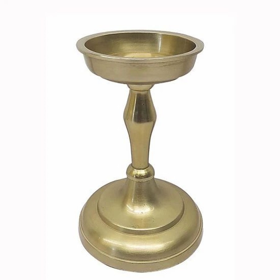 Home Decor * | Sonoma Goods For Life Antique Inspired Short Pillar Candle Holder Table Decor