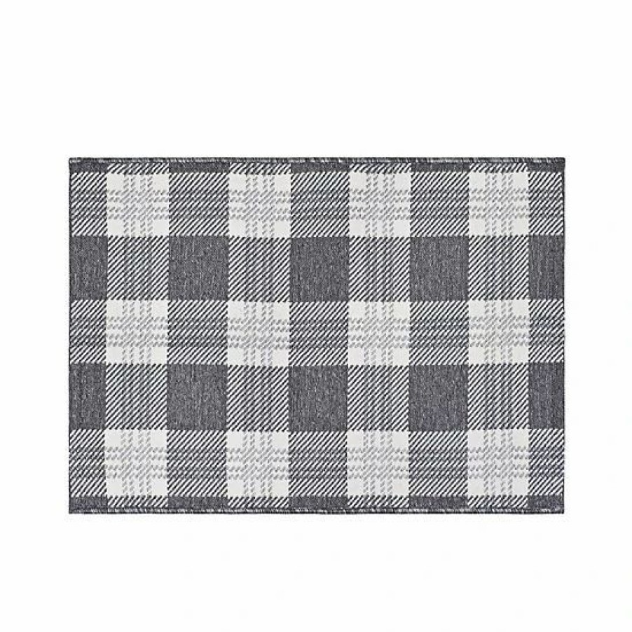 Home Decor * | Sonoma Goods For Life Check Handwoven Indoor Outdoor Rug 24" X 36"