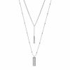 Womens * | Sonoma Goods For Life Rectangle High-Low Nickel Free Pendant Necklace