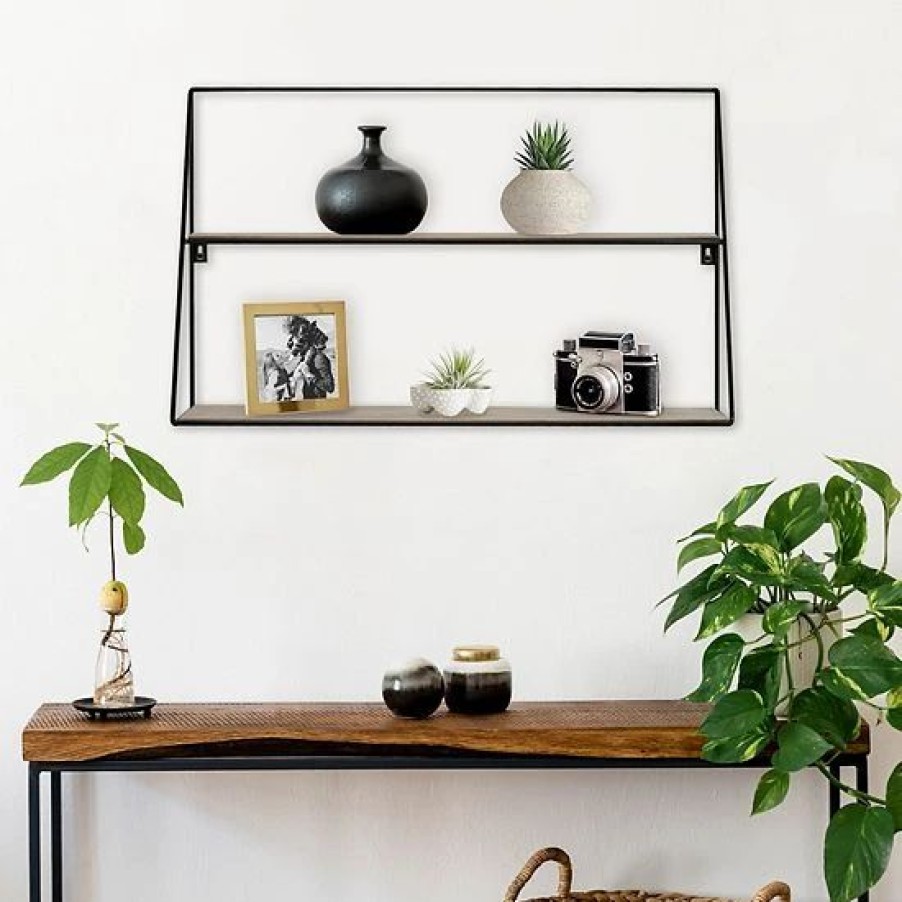 Home Decor * | Sonoma Goods For Life Two Tier Wall Shelf