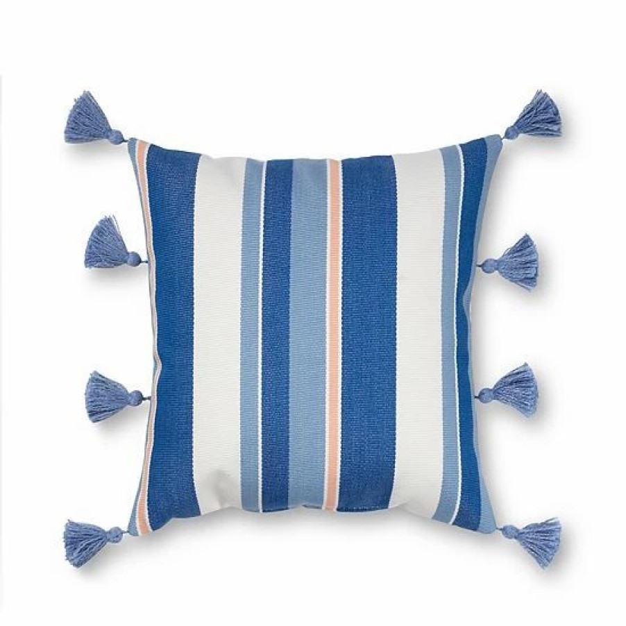 Home Decor * | Sonoma Goods For Life Woven Stripe Tassel Indoor Outdoor Throw Pillow