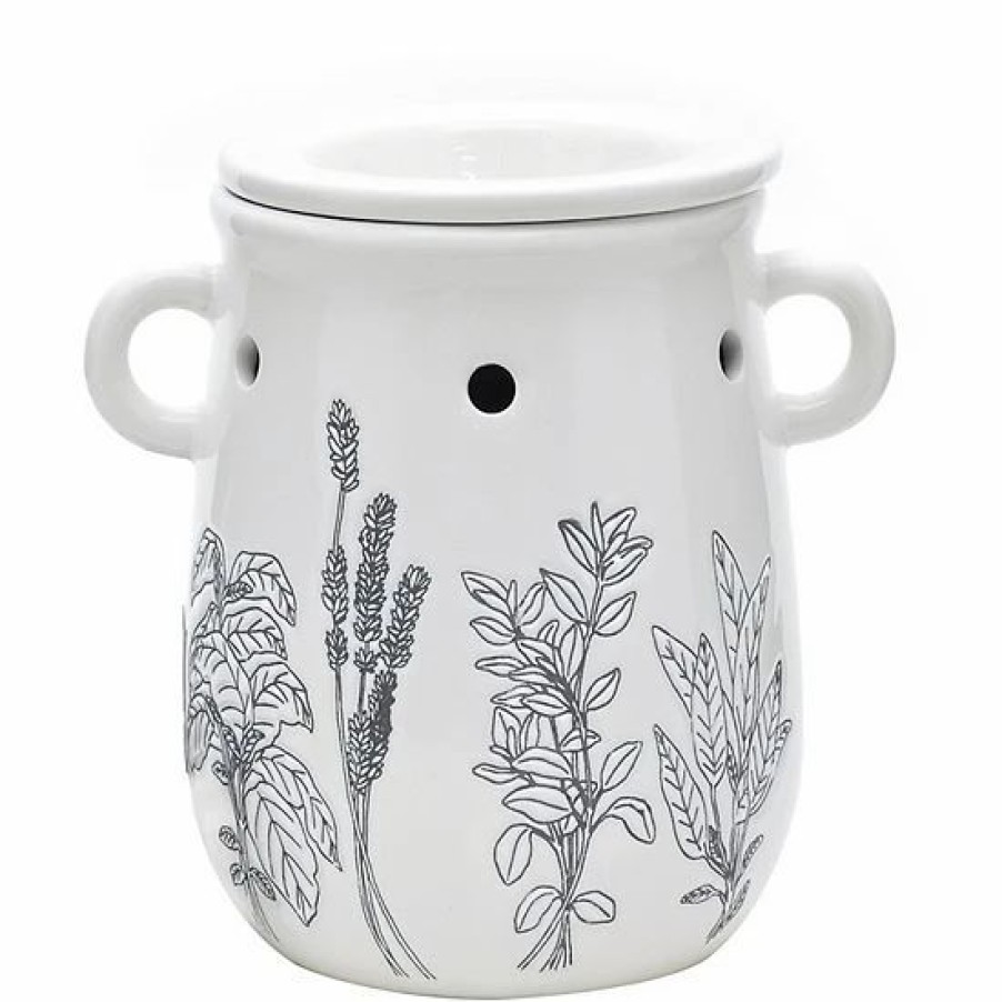 Home Decor * | Sonoma Goods For Life White Floral Wax Melt Warmer