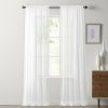 Home Decor * | Sonoma Goods For Life 2-Pack Sheer Voile Window Curtains White