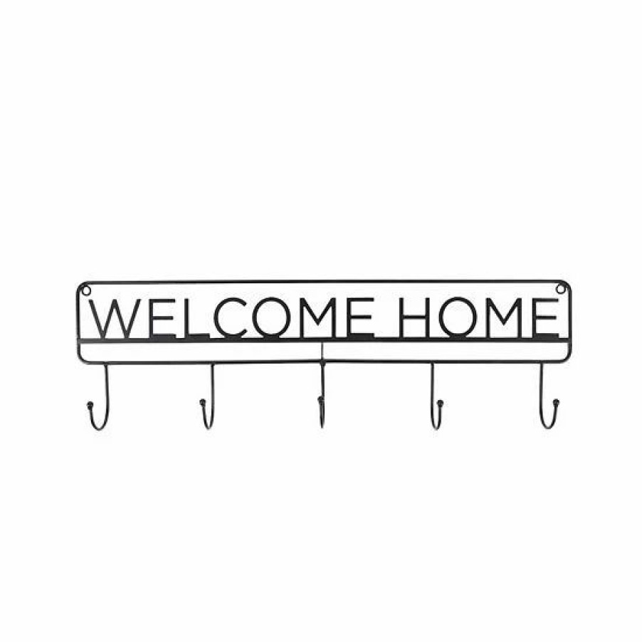 Home Decor * | Sonoma Goods For Life Welcome Home 5-Hook Wall Decor