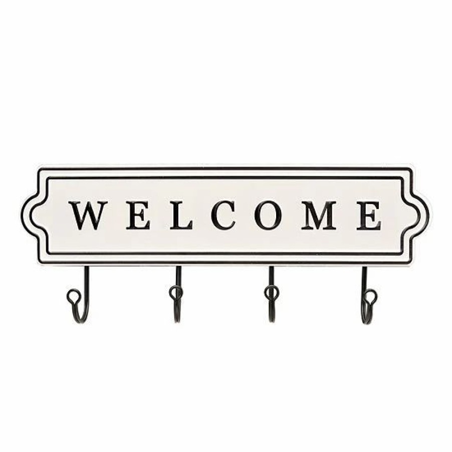 Home Decor * | Sonoma Goods For Life Welcome 4-Hook Wall Decor