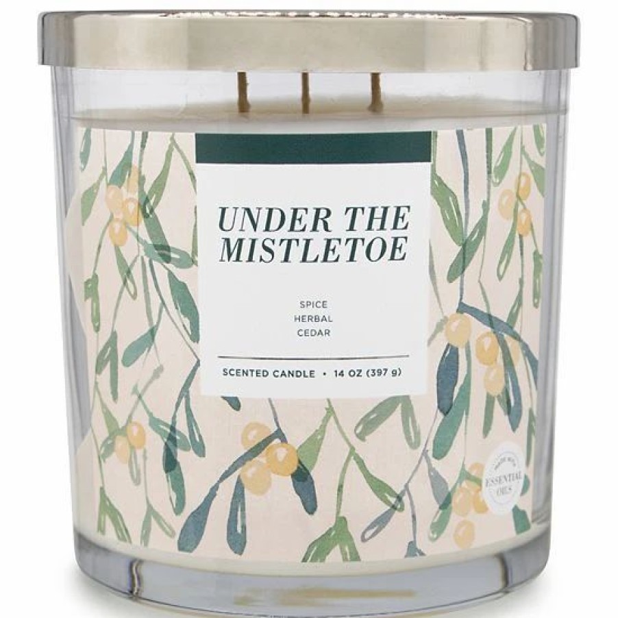 Home Decor * | Sonoma Goods For Life Under The Mistletoe 14-Oz. Candle Jar