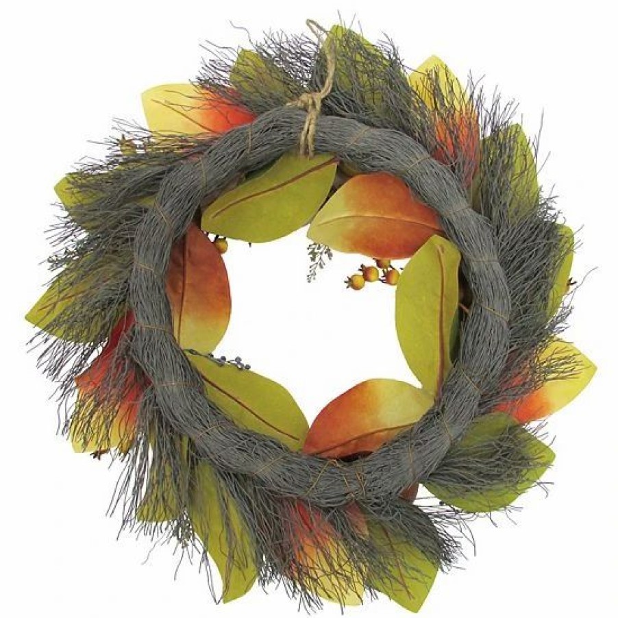 Home Decor * | Sonoma Goods For Life Artificial Magnolia Pear Wreath