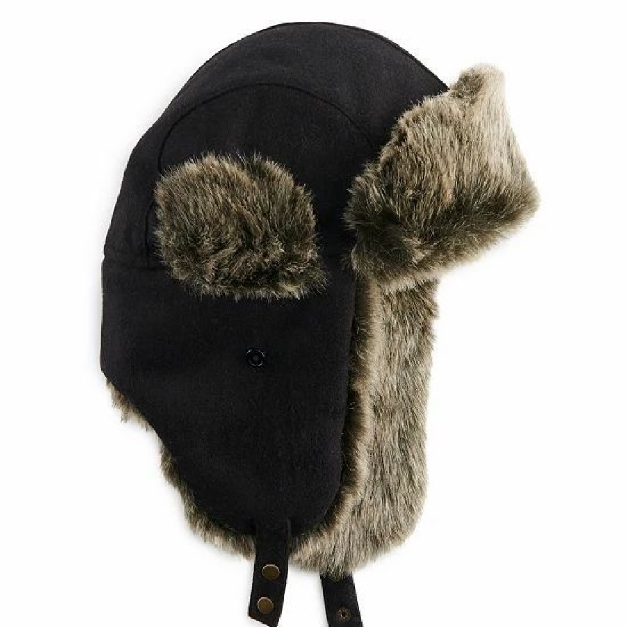 Mens * | Men'S Sonoma Goods For Life Faux Fur Trapper Hat Red