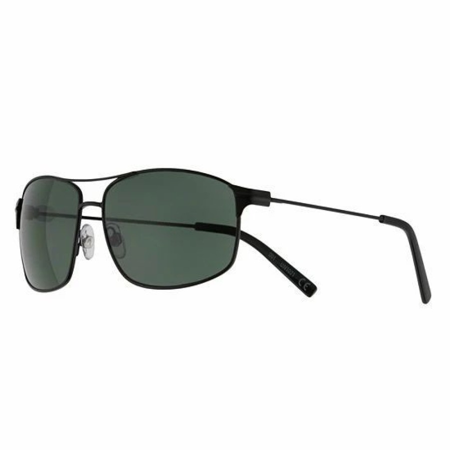 Mens * | Men'S Sonoma Goods For Life 58Mm Metal Navigator Sunglasses Black