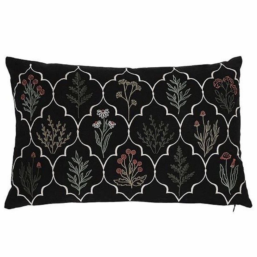 Home Decor * | Sonoma Goods For Life Embroidered Floral Ultimate Feather Fill Throw Pillow