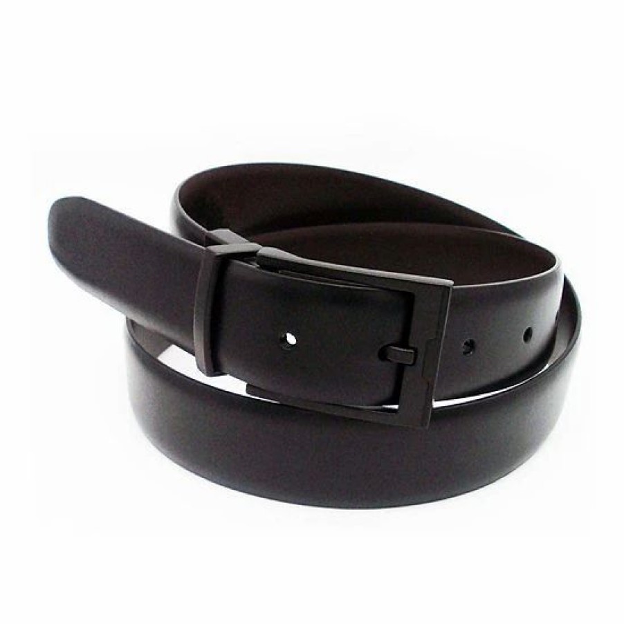 Mens * | Men'S Sonoma Goods For Life Black Buckle Reversible Belt