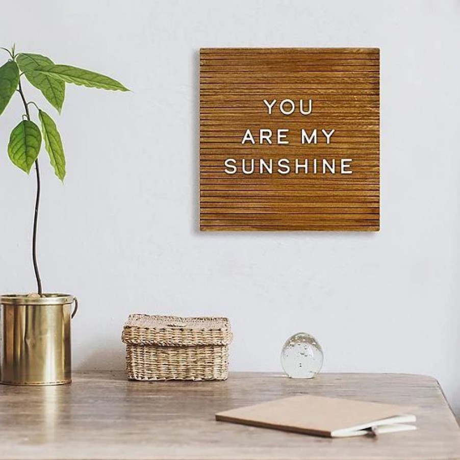 Home Decor * | Sonoma Goods For Life 12 X 12 Brown Frameless Letterboard