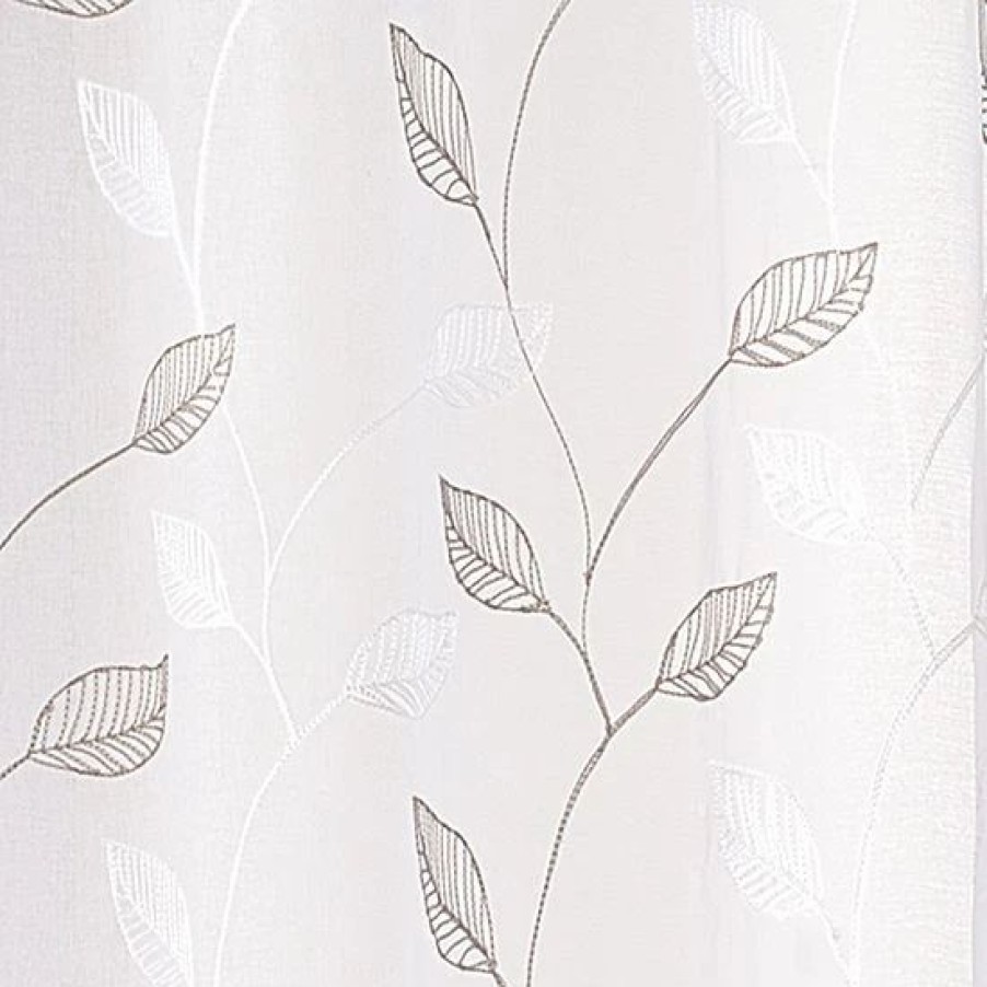 Home Decor * | Sonoma Goods For Life 2-Pack Leaf Embroidered Window Curtain