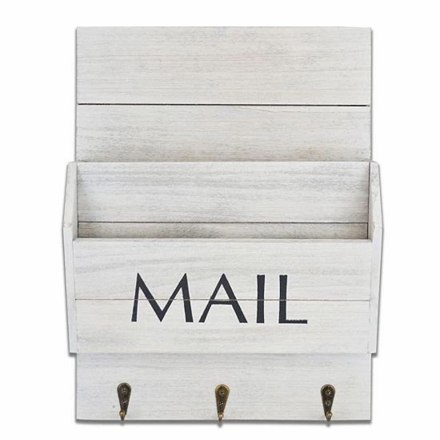 Home Decor * | Sonoma Goods For Life Distressed Mail Bin Wall Decor