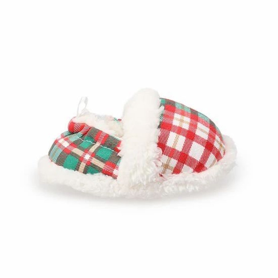 Womens * | Sonoma Goods For Life Baby Jammies For Your Families Plaid Scuff Slippers