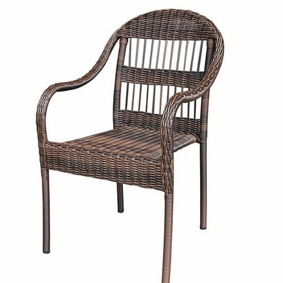 Furniture * | Sonoma Goods For Life Cortena Wicker Stacking Dining Chair