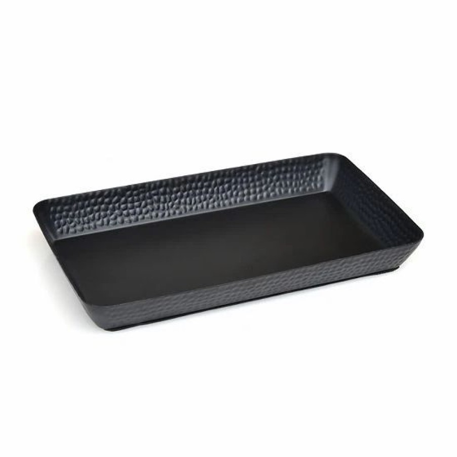 Bed & Bath * | Sonoma Goods For Life Black Hammered Metal Tray