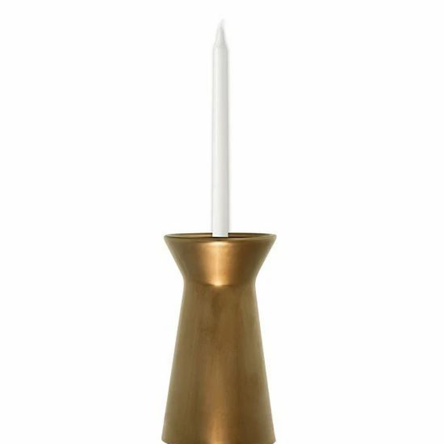 Home Decor * | Sonoma Goods For Life 7 Antique Metallic Bronze Pillar Candle Holder