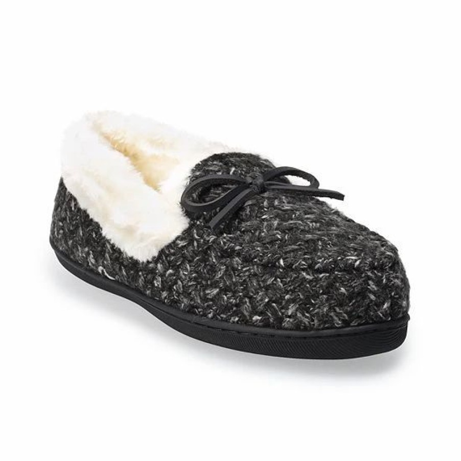 Womens * | Women'S Sonoma Goods For Life Basket Weave Moccasin Slippers