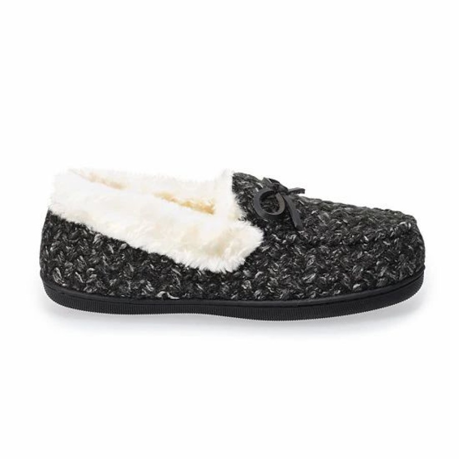 Womens * | Women'S Sonoma Goods For Life Basket Weave Moccasin Slippers