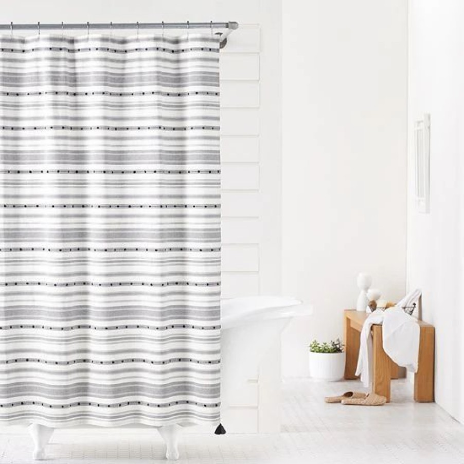 Bed & Bath * | Sonoma Goods For Life Harrison Stripe Shower Curtain