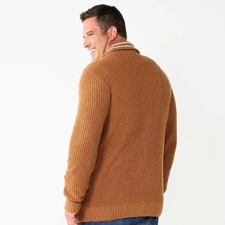 Mens * | Big & Tall Sonoma Goods For Life Cardigan Sweater