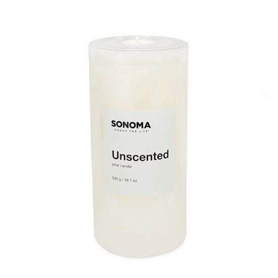 Home Decor * | Sonoma Goods For Life Unscented 3 X 6 Pillar Candle