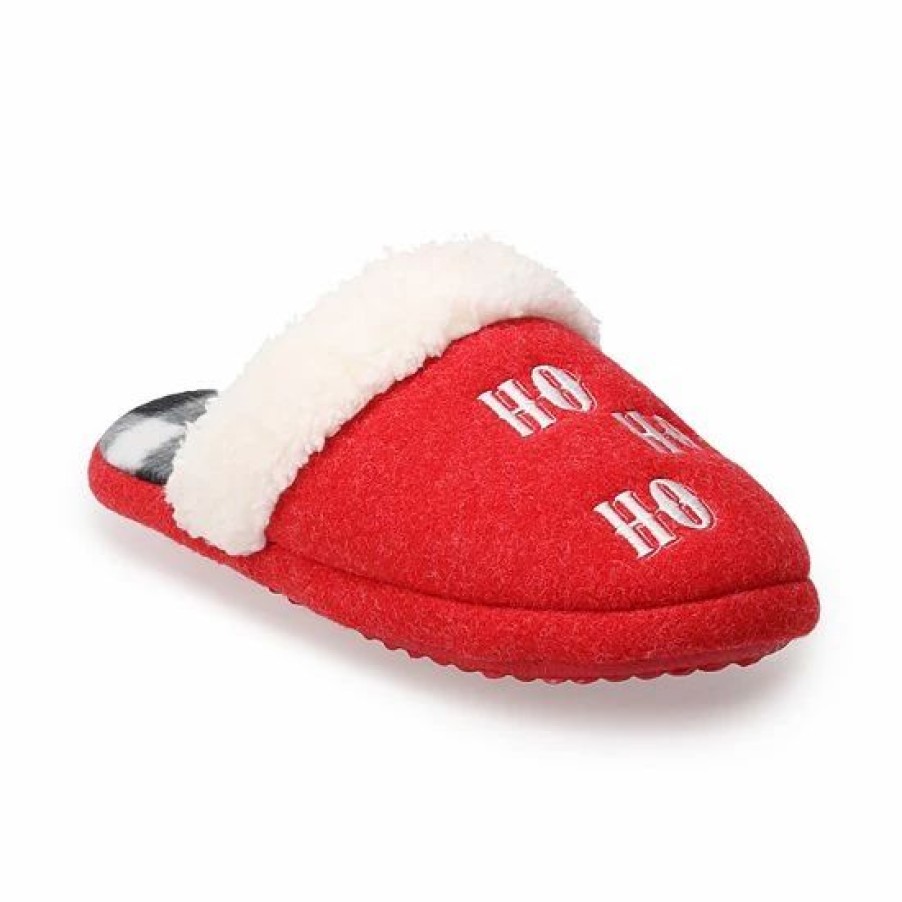 Womens * | Sonoma Goods For Life Women'S Jammies For Your Families Ho! Ho! Ho! Slippers