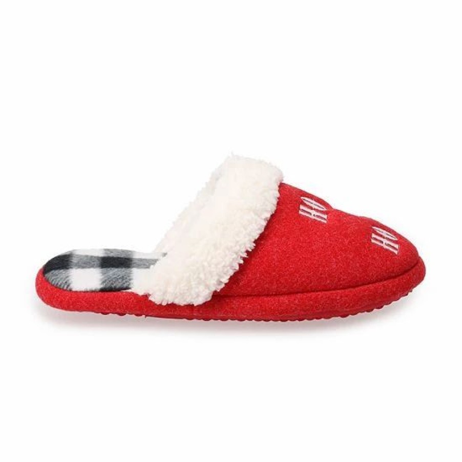 Womens * | Sonoma Goods For Life Women'S Jammies For Your Families Ho! Ho! Ho! Slippers