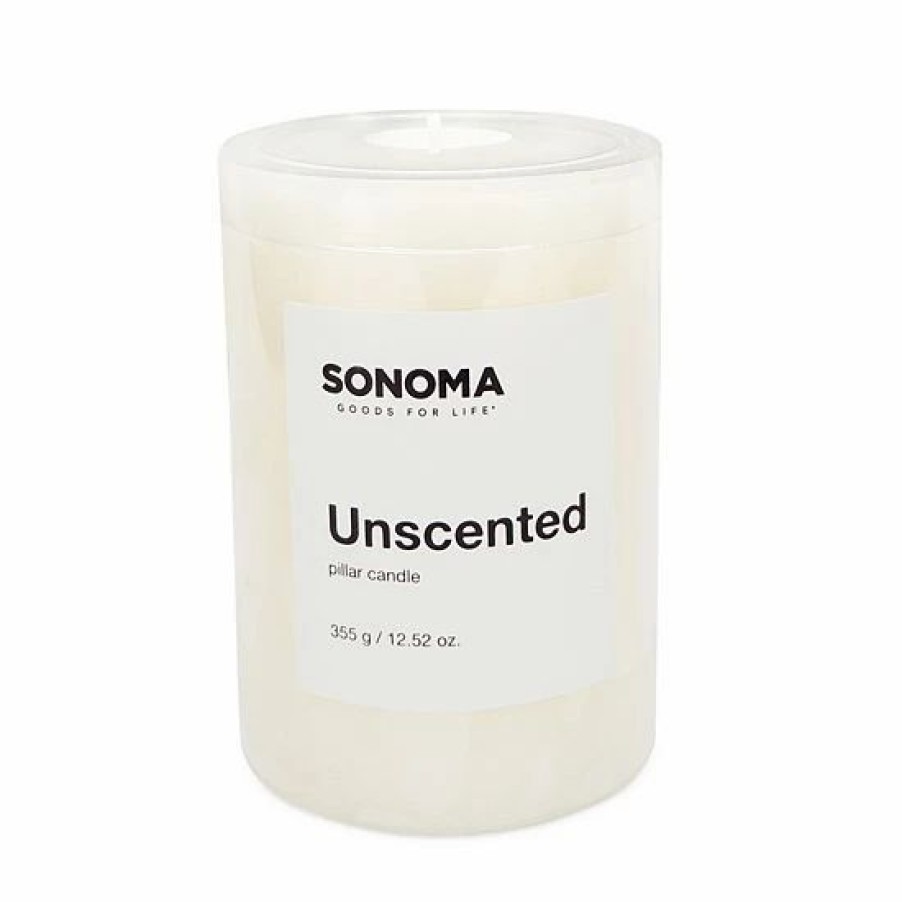 Home Decor * | Sonoma Goods For Life Unscented 3 X 4 Pillar Candle