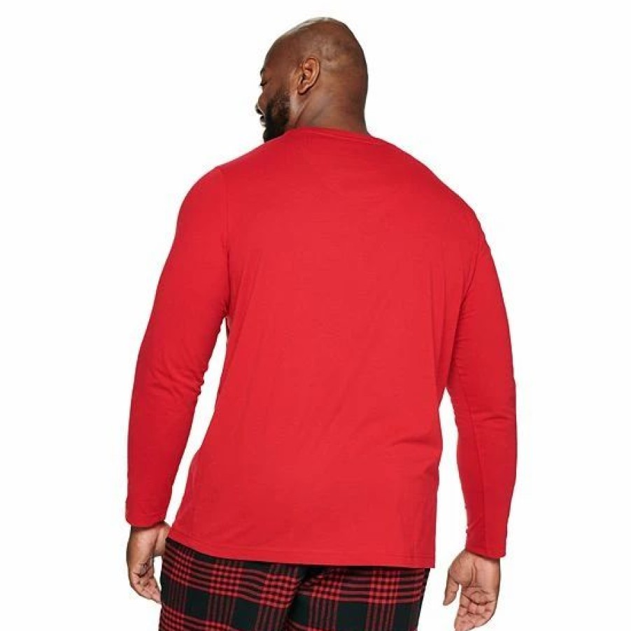 Mens * | Big & Tall Sonoma Goods For Life Crewneck Tee & Flannel Pants Sleep Set