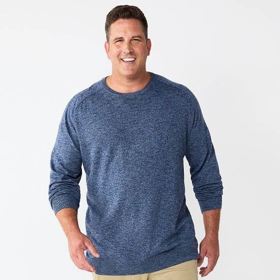 Mens * | Big & Tall Sonoma Goods For Life Fine-Gauged Sweater