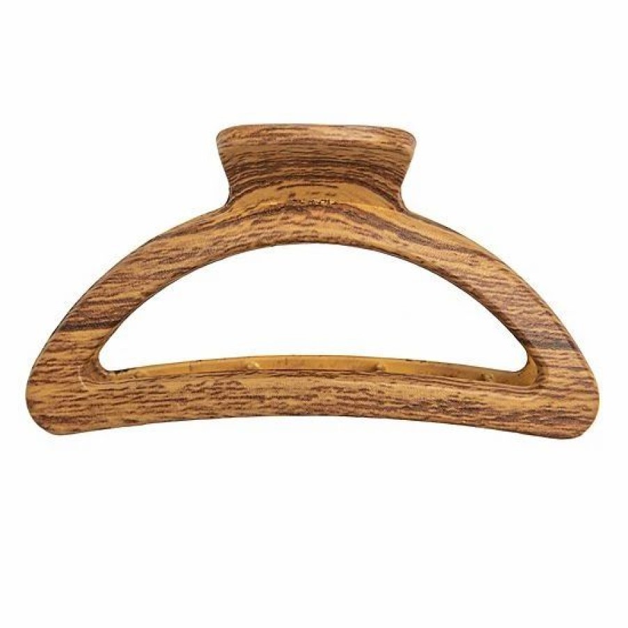 Home Decor * | Sonoma Goods For Life Wood Printed Half Circle Claw Clip