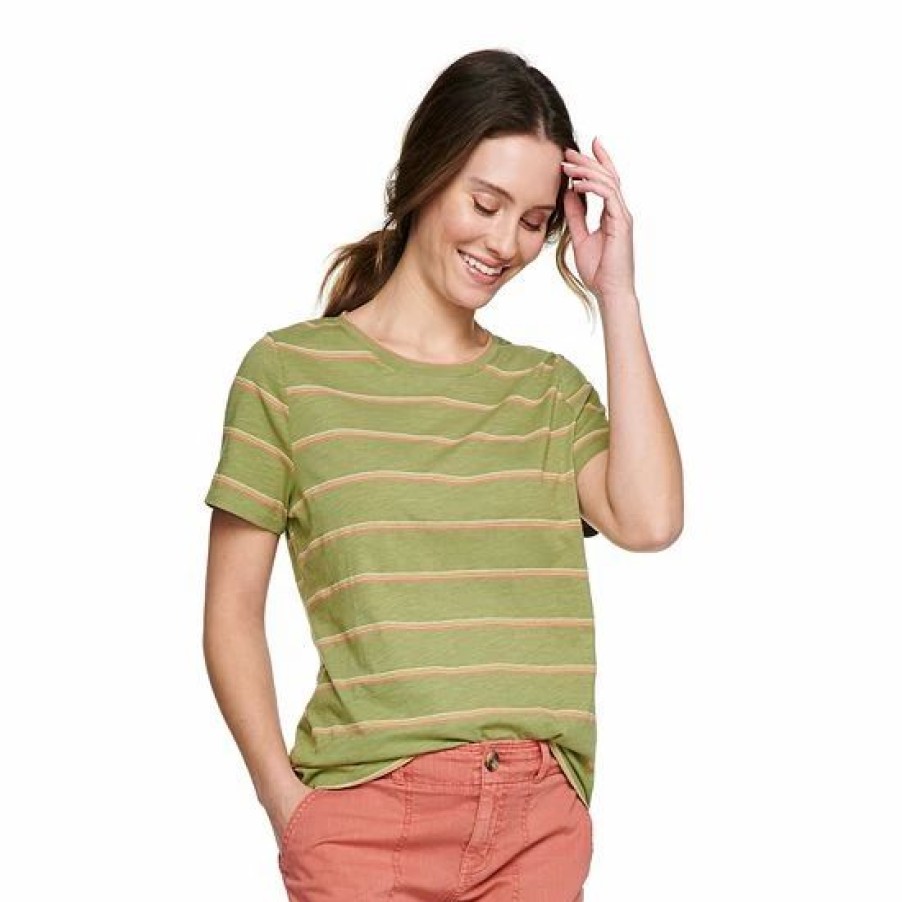 Mens * | Women'S Tall Sonoma Goods For Life Essential Crewneck Tee