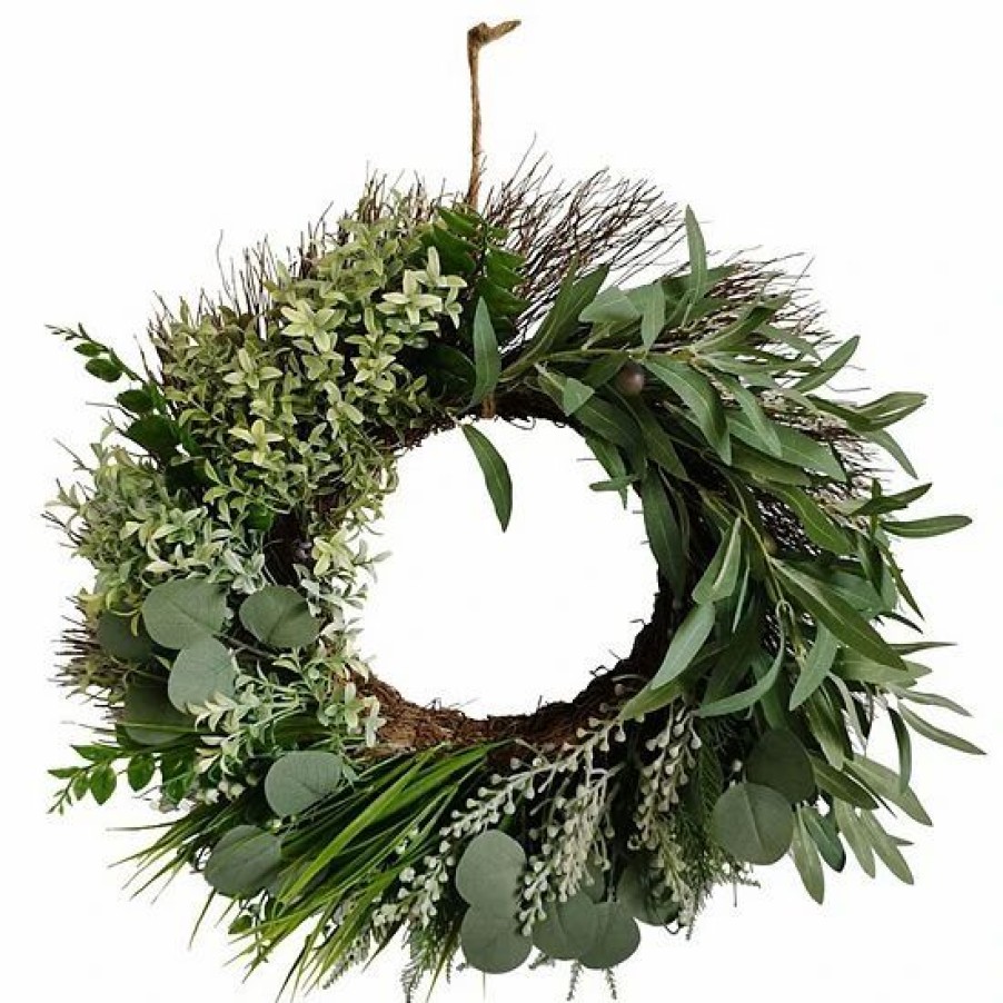 Home Decor * | Sonoma Goods For Life Artificial Greenery Wreath Wall Decor